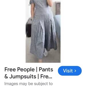 Free People Gray Jumpsuit
